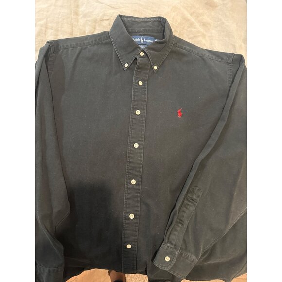 Ralph Lauren Button-Up Shirt L Men's Blake 100% Cotton Polo Logo Red horse - Picture 1 of 11